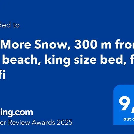 No Snow, 300 M From The Beach, King Size Bed, Fast Wi-fi 아파트 포티마오
